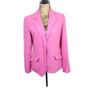 NEW YORK & COMPANY PINK WOOL BLEND BLAZER. SIZE 10
